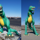 Illustration for article titled These Are The Weirdest Dinosaur Statues Ever